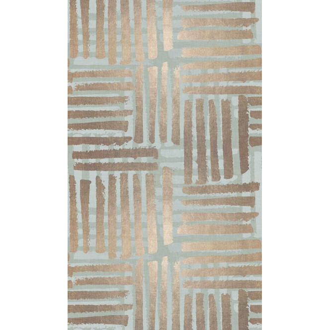 Fototapete Bildtapete Grafisches Streifen Muster in Beige und Salbeigrün Modern 2.7 x 1.59 m