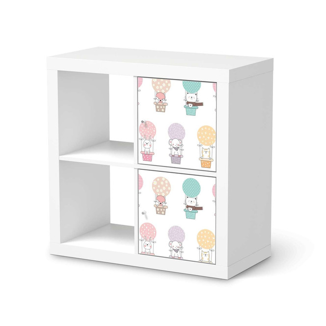 Klebefolie IKEA Expedit Regal 2 Türen (hoch) - Flying Animals- Bild 1