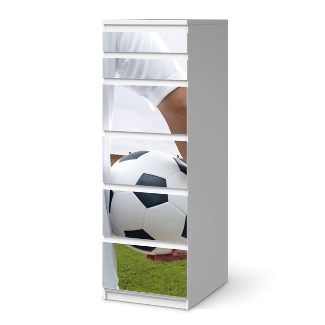 Klebefolie IKEA Malm Kommode 6 Schubladen (schmal) - Footballmania- Bild 1