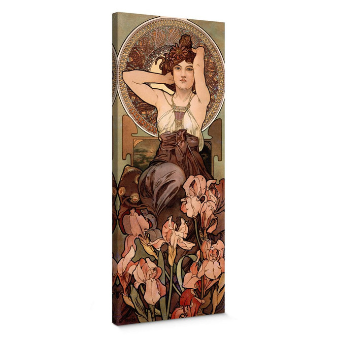 Leinwandbild Mucha - Edelsteine: Amethyst