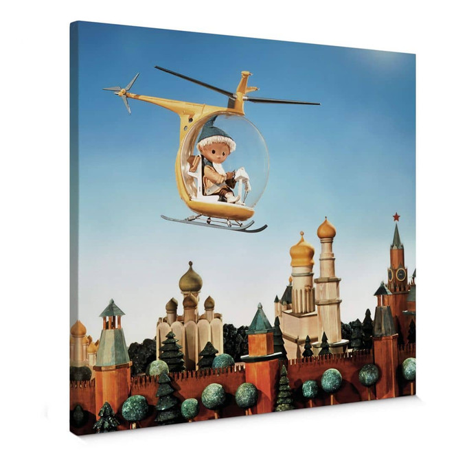 Leinwandbild Unser Sandmännchen - Sandmann auf der Reise durch den Orient - Quadratisch