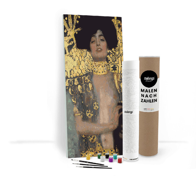 Malen nach Zahlen Leinwandbild - Klimt - Judith I, 1901 - Judith mit dem Haupt des Holofernes