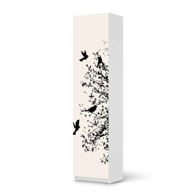 Möbelfolie IKEA Pax Schrank 201cm Höhe - 1 Tür - Tree and Birds 2- Bild 1