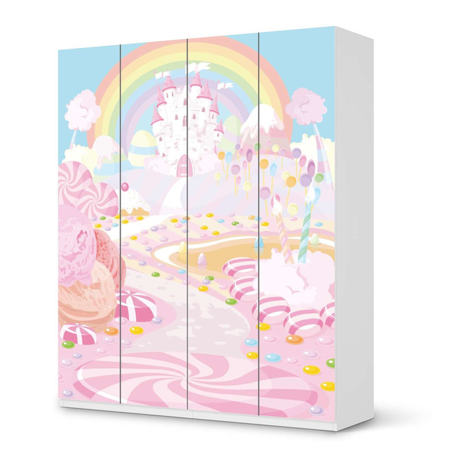 Möbelfolie IKEA Pax Schrank 236cm Höhe - 4 Türen - Candyland- Bild 1