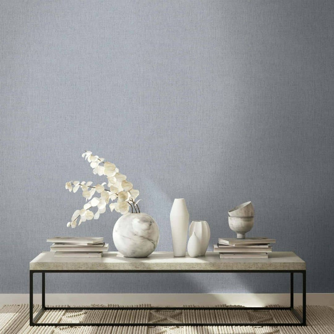 Vliestapete Uni, Textil Uni Modern in Grau