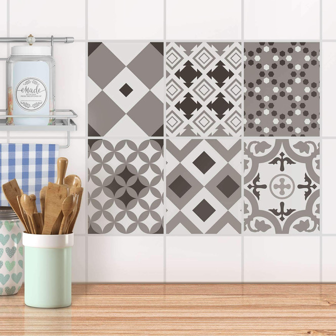 Fliesenaufkleber Set rechteckig - Classic Elegance
