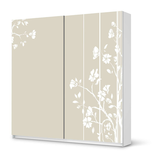 Möbel Klebefolie IKEA Pax Schrank 201cm Höhe - Schiebetür - Florals Plain 3- Bild 1