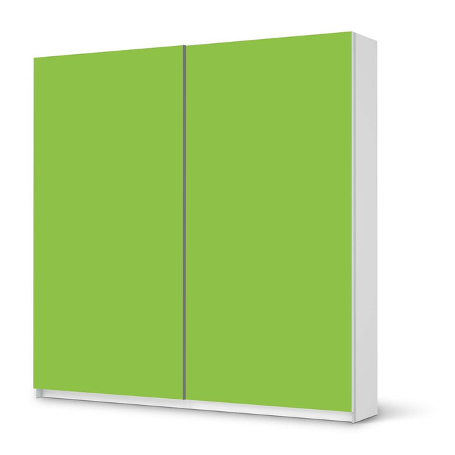 Möbel Klebefolie IKEA Pax Schrank 201cm Höhe - Schiebetür - Hellgrün Dark- Bild 1