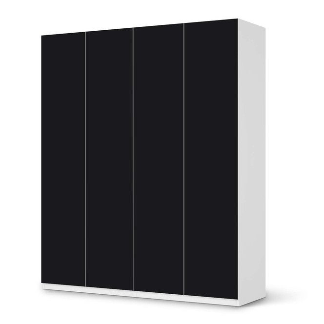 Möbelfolie IKEA Pax Schrank 236cm Höhe - 4 Türen - Schwarz- Bild 1