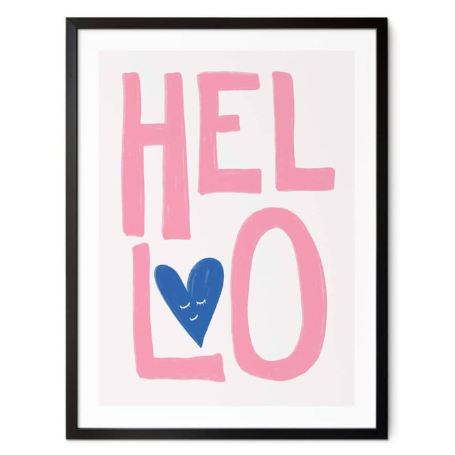 Poster Hello - Fritsch - Ein freundlicher Gruss