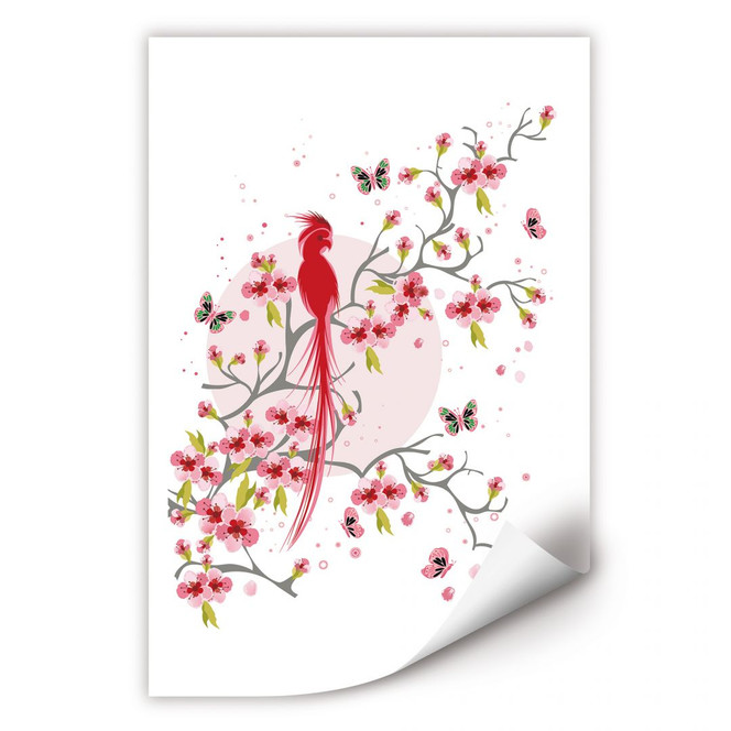 Wallprint Paradiesvogel