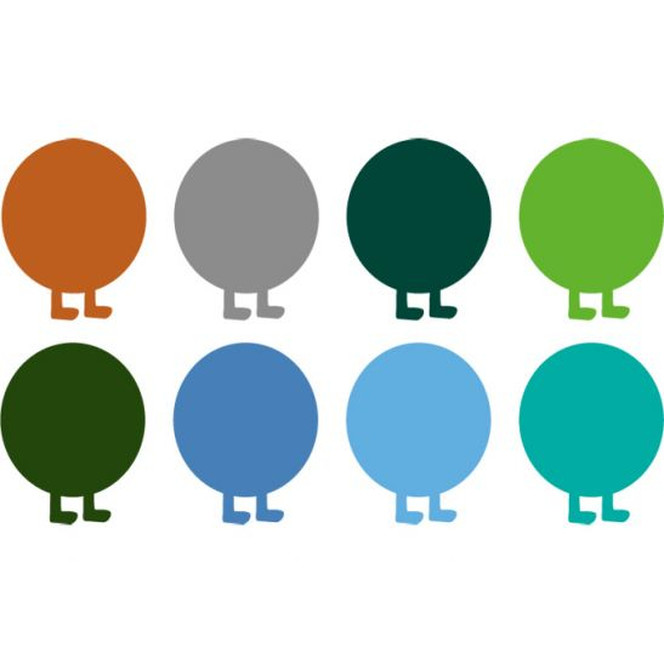 Wandsticker Bunte Raupe Erweiterung Set 2