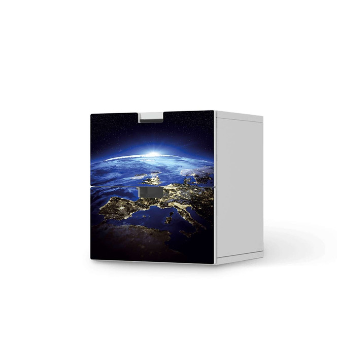 Klebefolie IKEA Stuva / Malad Kommode - 2 Schubladen - Earth View- Bild 1