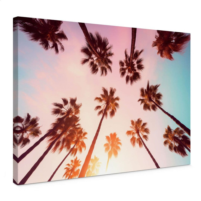 Leinwandbild California Dreaming mit Palmen-Blick - Hugonnard