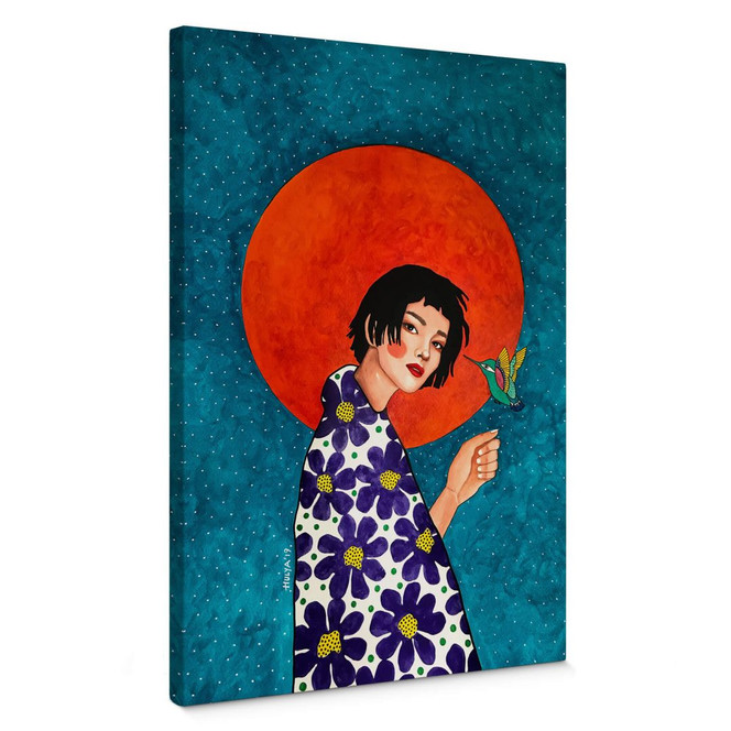 Leinwandbild Hülya - Zurücklassen