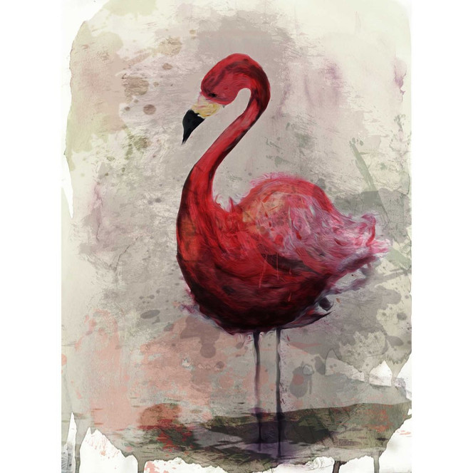 Livingwalls Fototapete ARTist Flamingo beige, grau, rosa - Bild 1