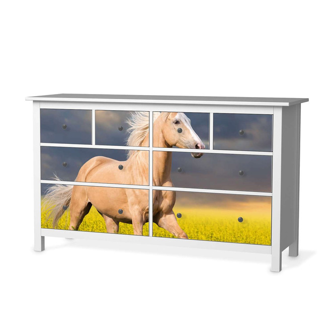 Möbelfolie IKEA Hemnes Kommode 8 Schubladen - Wildpferd- Bild 1