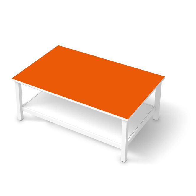 Möbelfolie IKEA Hemnes Tisch 118x75cm - Orange Dark- Bild 1