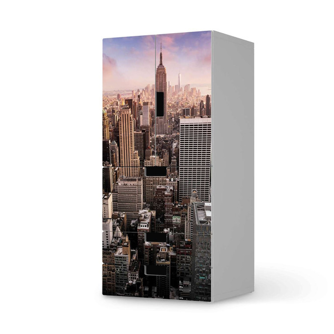 Möbelfolie IKEA Stuva / Malad - 3 Schubladen und 2 kleine Türen - Big Apple- Bild 1