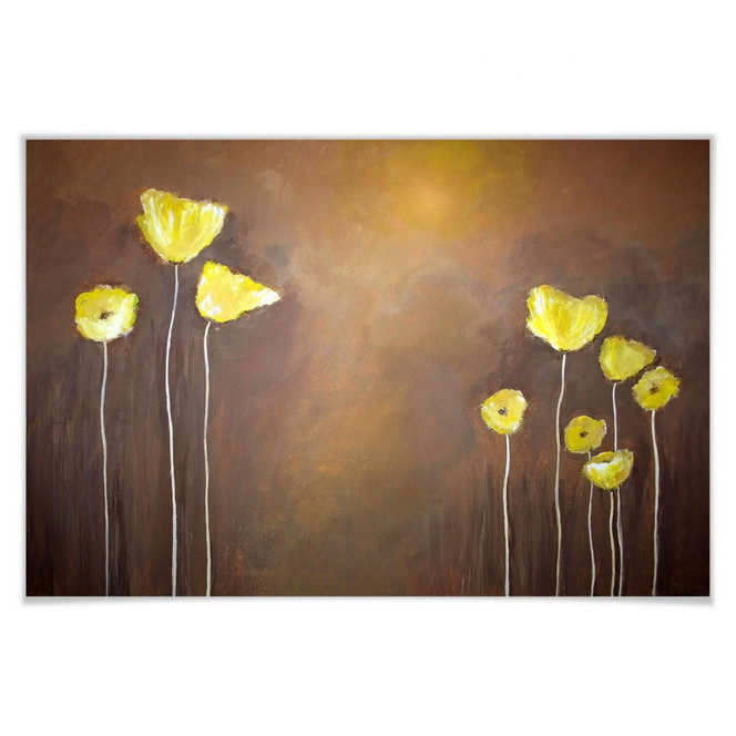 Poster Melz - Gelber Mohn