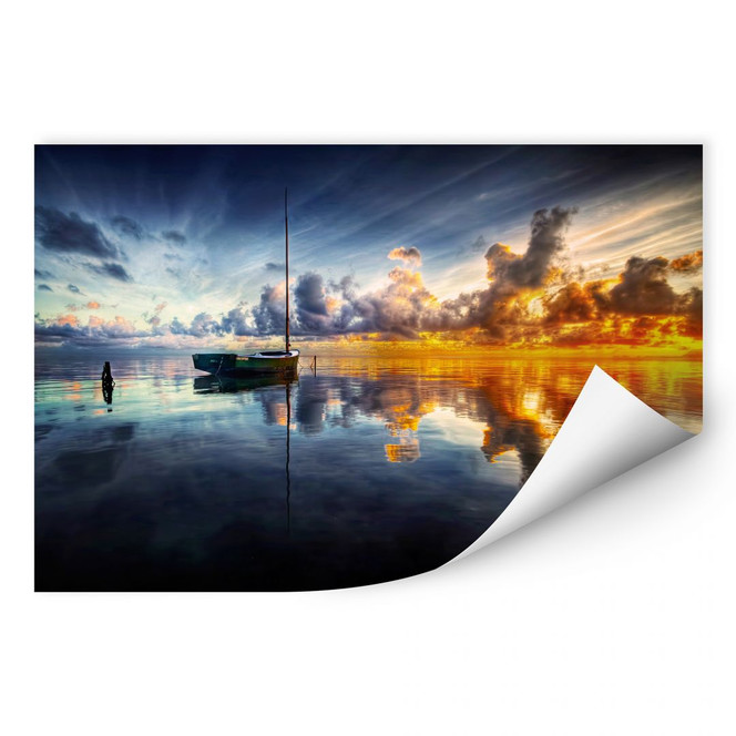 Wallprint Yugawa - Time for reflection