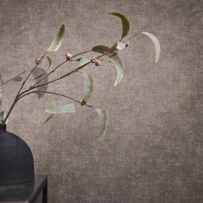 Dunkelgraue Stofftextur-Tapete - Robuste Vliestapete für moderne Räume