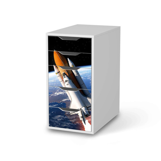 Klebefolie IKEA Alex 5 Schubladen - Space Traveller- Bild 1