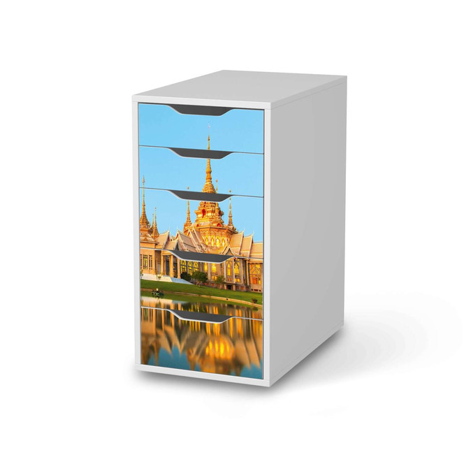 Klebefolie IKEA Alex 5 Schubladen - Thailand Temple- Bild 1