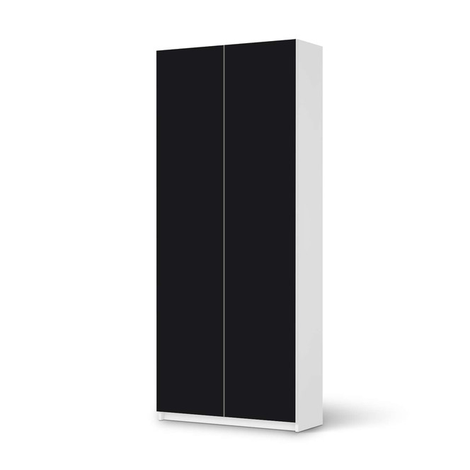 Möbelfolie IKEA Pax Schrank 236cm Höhe - 2 Türen - Schwarz- Bild 1
