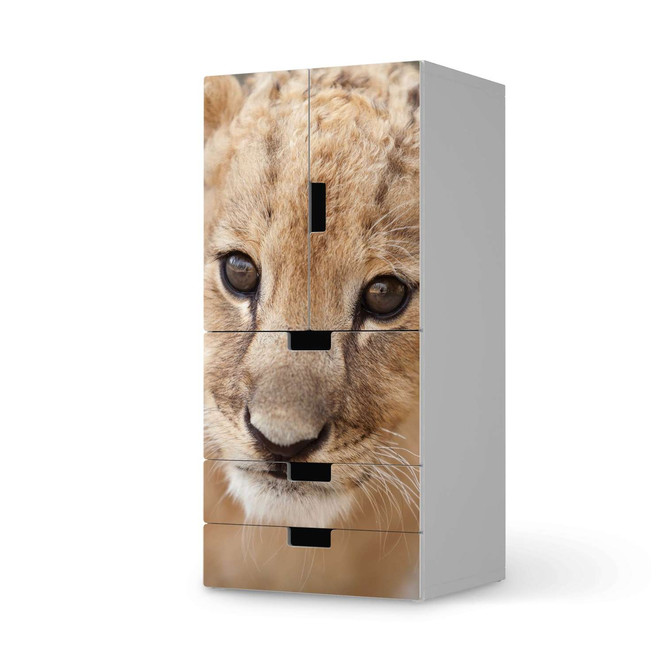 Möbelfolie IKEA Stuva / Malad - 3 Schubladen und 2 kleine Türen - Simba- Bild 1