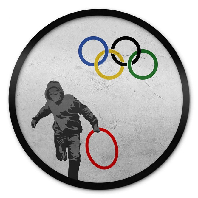 Poster Banksy - Olympics - Rund