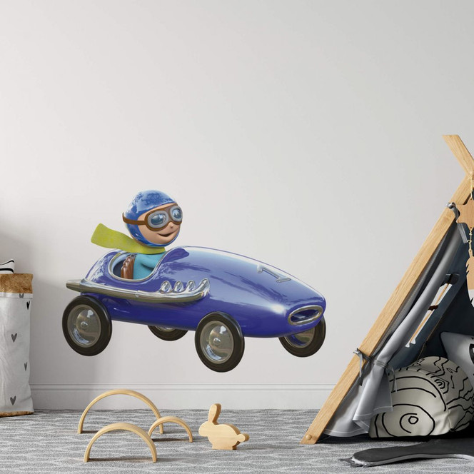 Wandtattoo Michel Agullo - Rennwagen