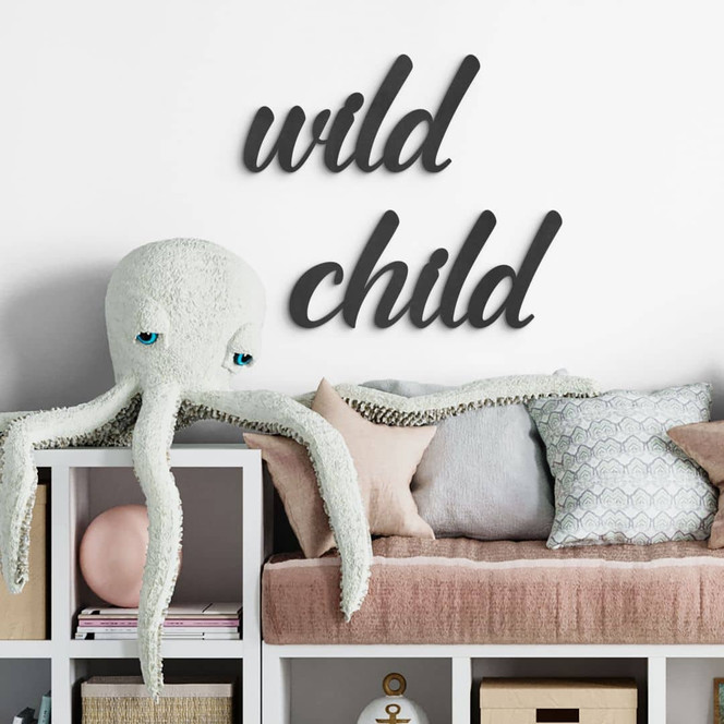 3D Schriftzug Wild Child - MDF Deko
