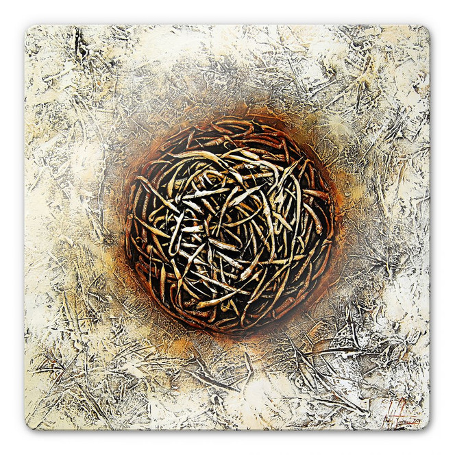 Glasbild Fedrau - Kubik 03