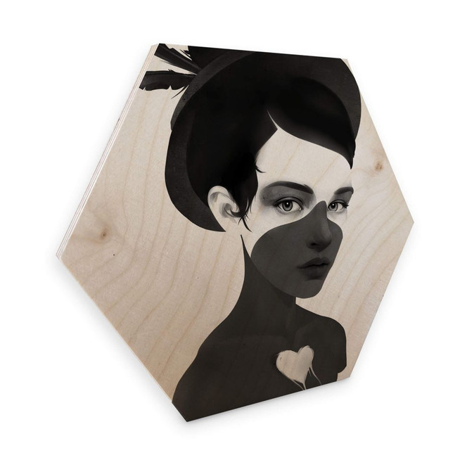 Hexagon - Holz Birke-Furnier Ireland - Fool