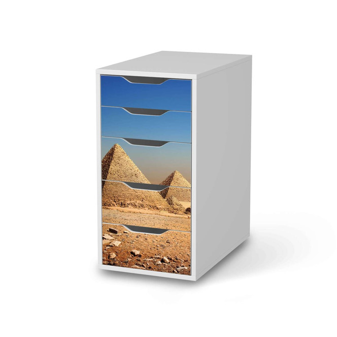 Klebefolie IKEA Alex 5 Schubladen - Pyramids- Bild 1