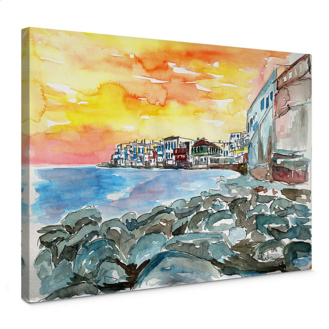 Leinwandbild Bleichner - Magnificent Mykonos