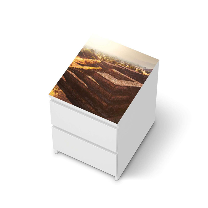 Möbelfolie IKEA Malm Kommode 2 Schubladen oben - Teotihuacan- Bild 1