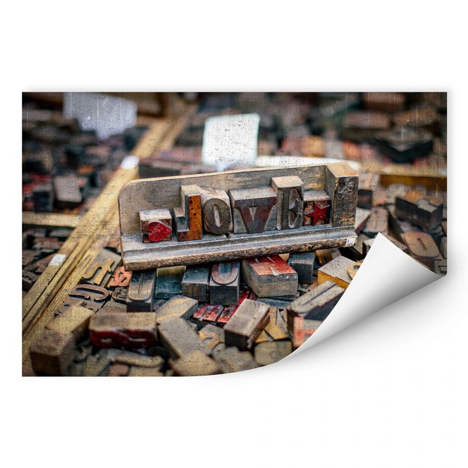 Wallprint Letternliebe