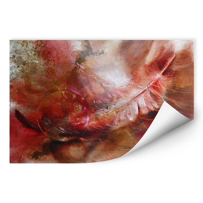 Wallprint Schmucker - Feder und Glaskugel