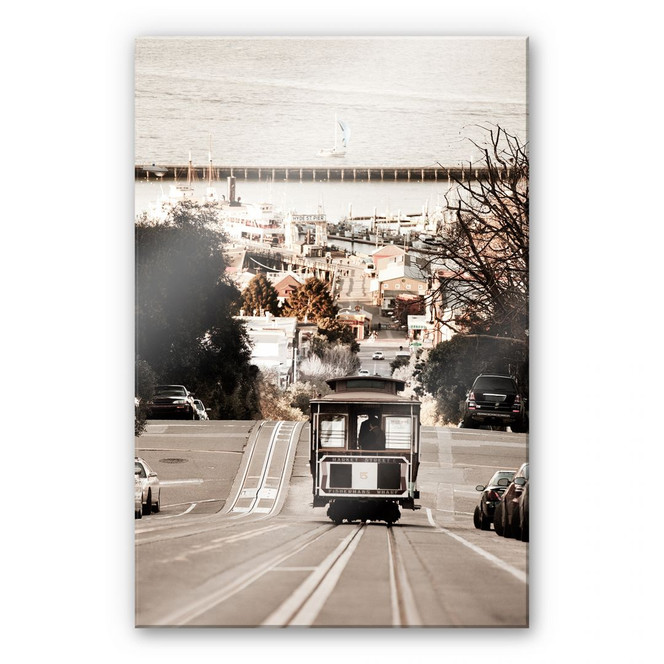 Acrylglasbild Cable Cars