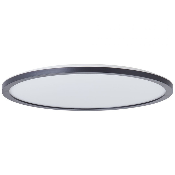 Aufbaupaneel Claire, schwarz, Ø 42 cm, Innenleuchte, Neutralweiss