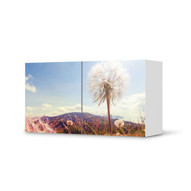 Folie IKEA Besta Regal 2 Türen (quer) - Dandelion- Bild 1