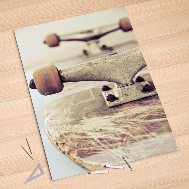 Folienbogen (100x150cm) - Skateboard- Bild 1