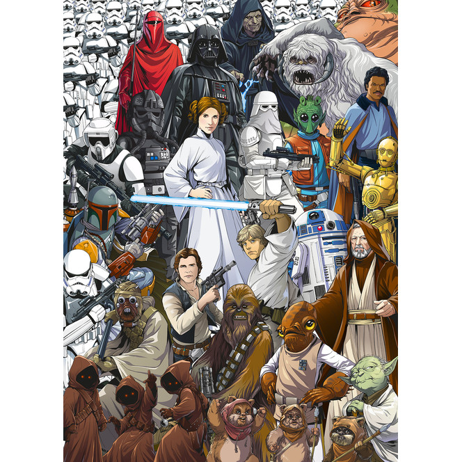 Fototapete Star Wars Classic Cartoon Collage