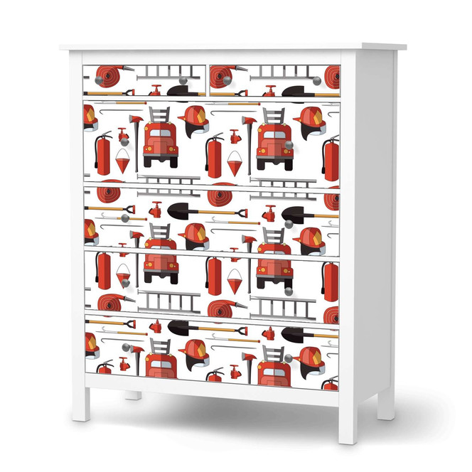 Klebefolie IKEA Hemnes Kommode 6 Schubladen - Firefighter- Bild 1