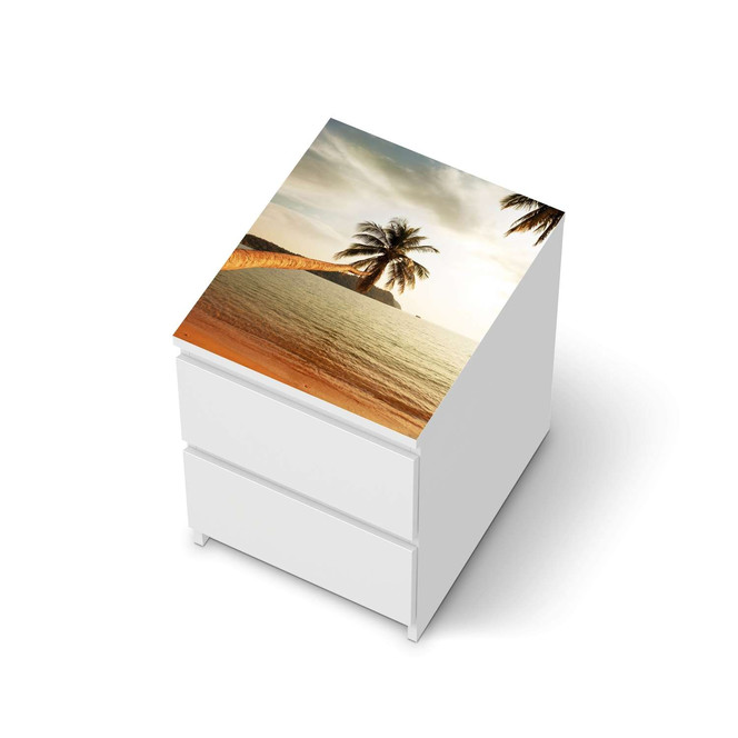 Möbelfolie IKEA Malm Kommode 2 Schubladen oben - Paradise- Bild 1