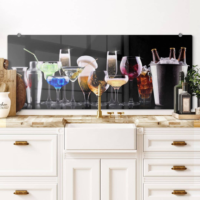 Spritzschutz Cocktail Feeling - Panorama