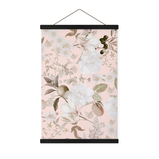 Stoffbild Boho-Illustration mit Blumen und Früchten - UN Designs