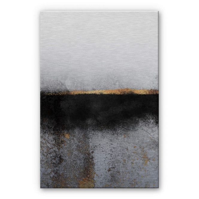 Alu-Dibond Bild mit Silbereffekt Fredriksson - Russ und Gold